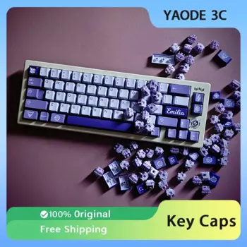 Набор клавиш Aifei Clone GMK Frost Witch, набор клавиш с фиолетовым профилем вишни, ABS Doubleshot, колпачки для клавиш для MX Gaming, механическая клавиатура в подарок
