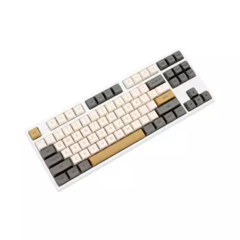 Набор клавиш XDA V2 для клавиатуры 87 tkl 104 ansi xd64 bm60 xd68 bm65 bm68 Japanese RU White Shimmer