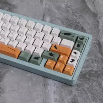 Набор колпачков для клавиш PBT Shadow Cat, колпачки для клавиш с вишневым профилем, сублимационная печать, 142 клавиш для MX Switch, механическая клавиатура GMK Anne Pro 2 gk64