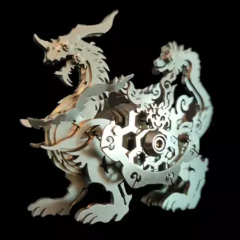 Набор металлических 3d-пазлов Xuanwu, механический пазл, древние модели Божьего зверя, сборная игрушка «сделай сам» с животными