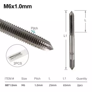 Набор резьбовых метчиков XCAN M3-M16