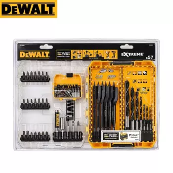 Набор сверл DEWALT DT70758, комплект из 57 насадок для электродрели по металлу и дереву, многофункциональные биты для электрической отвертки, аксессуары для электроинструментов