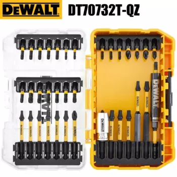 Набор сверл для отвертки DEWALT, алюминиевое Высокопрочное магнитное кольцо, 37 шт., дерево/металл, 25-85 мм, приспособления для инструментов
