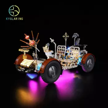 Набор светодиодного освещения Kyglaring, игрушки «сделай сам» для 42182 Apollo, лунный ровинг, автомобиль-конструктор LRV (в комплект входит только фотоэлемент)