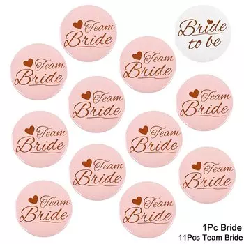 Набор значков "Bride to be" ZQNYCY