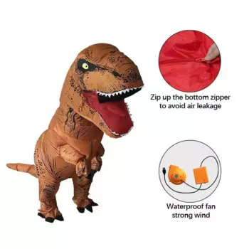 Надувной костюм тираннозавра T-rex для взрослых, костюм динозавра, детский маскарадный костюм для ролевых игр на Хэллоуин, аксессуары для одежды