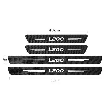 Накладка на порог двери автомобиля для Mitsubishi L200