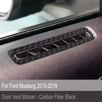 Накладка на вентиляционное отверстие двери из углеродного волокна для Ford Mustang 2015-2019 гг.