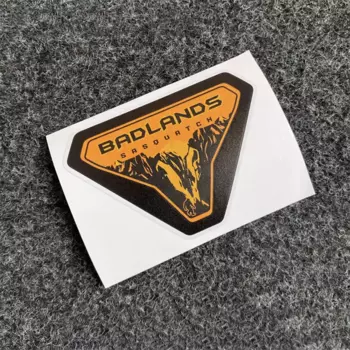 Наклейки Badlands Sasquatch Fender Vent, эмблема лесной горы, виниловая Эмблема для Ford Bronco Sport 2021-2024