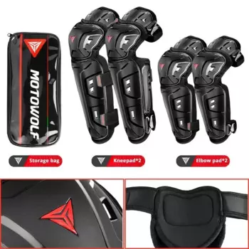 Наколенник мотоциклетный защитный комбинированный, протектор для колена для занятий спортом на открытом воздухе, всесезонный
