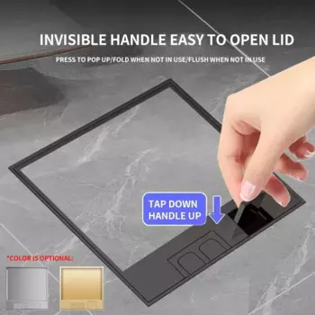 Напольная розетка, скрытая, Великобритания, США, ЕС BR FR Стандартная розетка Power USB HDMI RJ45, встроенная, встроенная, 130 x 130 мм