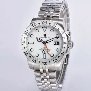 Наручные часы 10ATM Водонепроницаемые 39 мм Функция GMT NH34 GMT Lume Мужские часы Платье Мужские Reloj