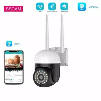 Наружная беспроводная PTZ-камера видеонаблюдения с Wi-Fi, 3 Мп, V380