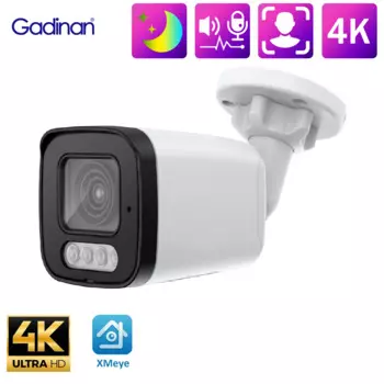 Наружная камера ночного видения Gadinan, 8 Мп, 4K, IP, двухстороннее аудио, H.265AI, 5 МП, 4 МП, ии, распознавание лица, камера видеонаблюдения Xmeye