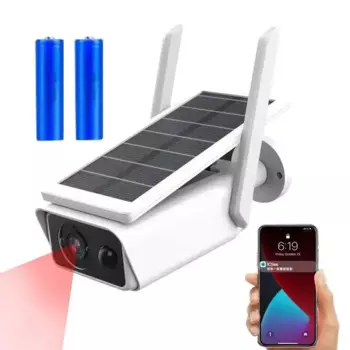 Наружные Wi-Fi камеры видеонаблюдения IP66, Водонепроницаемая беспроводная камера на солнечной батарее с ИК-датчиком, датчиком движения и 2-сторонним аудио
