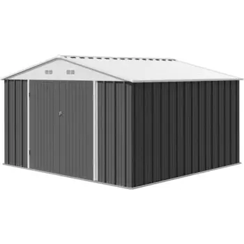 Наружный хранилище 10x10 футов, наружные сараи и наружное хранилище, металлический оцинкованный стальной двор, патио, Cabanons De Jardin