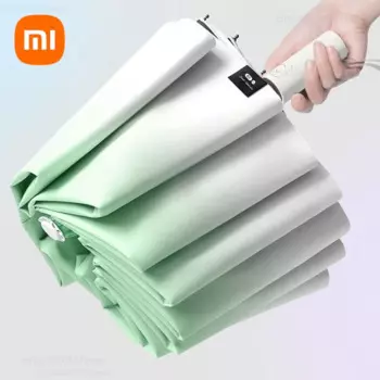 Наружный Зонт Xiaomi ZUODU, полностью автоматический зонт от солнца, складной зонт от солнца, дождя, двойного назначения, Черный солнцезащитный клей, УФ-зонт