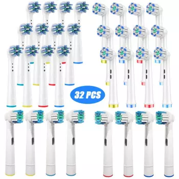 Насадки для электрической зубной щетки Oral b Braun, 32 шт.