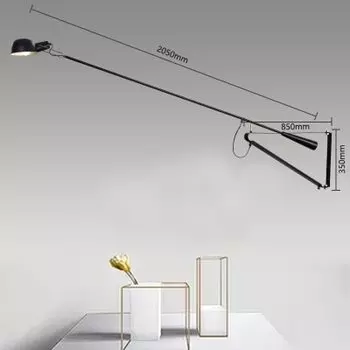 Настенная лампа HONGHELIGHTING черная белая