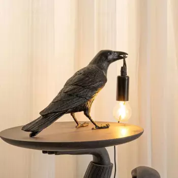 Настенная полимерная лампа Lucky Bird, креативное прикроватное украшение для животных, настольная лампа, ночник для птиц, простые скандинавские светильники