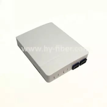 Настенная розетка FTTH, компактная Клеммная коробка, 1 или 2 волокна, 2 ядра
