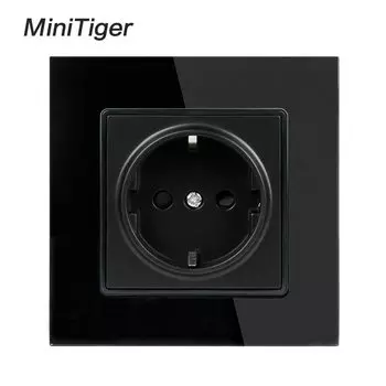 Настенная розетка Minitiger хрустальная 16А