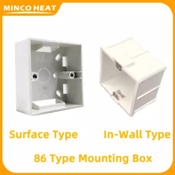 MINCO HEAT монтажная коробка 86 типа огнеупорная белая