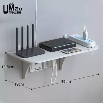 Настенная полка UMZuhause для Wi-Fi маршрутизатора белая