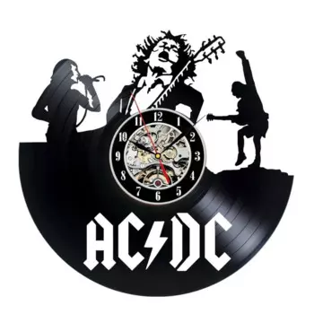 Настенные часы AC DC из винила
