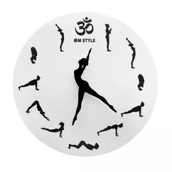 Настенные часы для йоги The Vinyl Clock
