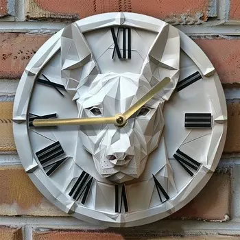 Настенные часы с дизайном бультерьера