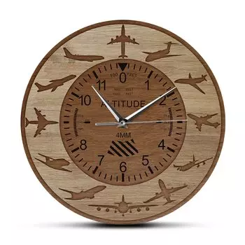 Настенные часы The Vinyl Clock авиационный альтиметр