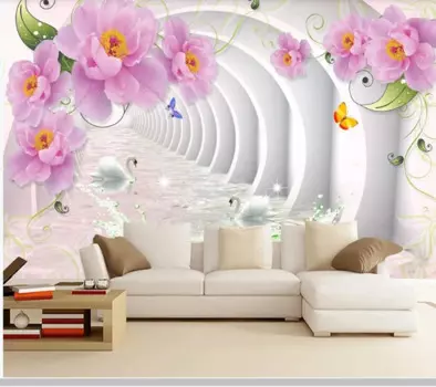 Настенные обои 3d с розами, обои для гостиной, дивана, телевизора, кухни, спальни, домашний декор