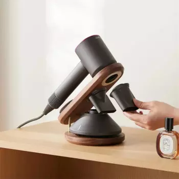Настенный держатель для сушки волос для Dyson сверхзвуковой фен для волос стеллаж для хранения грецкого ореха Бука Деревянный держатель для сушки волос инструменты для ванной комнаты