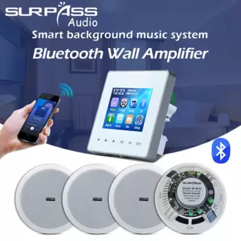 Настенный Fm-радиоприемник, 2,8 дюйма, Bluetooth, USB