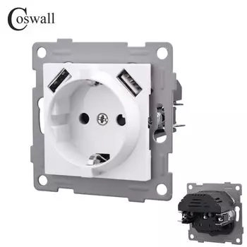 Настенный сенсорный выключатель Coswall CS-D1-TC белый