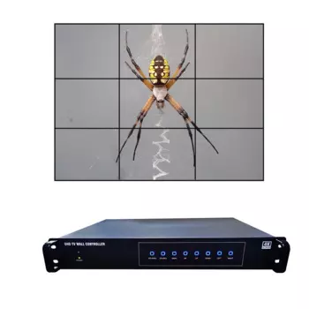 Настенный видеоконтроллер высокого качества 1x HDMI 1,4 дюйма, 1x DP 1,2 дюйма 3x3 4k