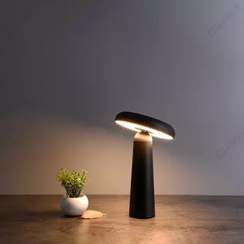 Настольная лампа Claeted USB, черная, ABS+ПК