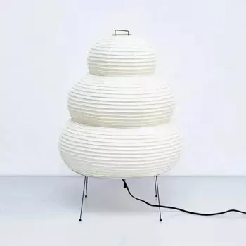 Настольная лампа LOVING LAMPA из рисовой бумаги белая