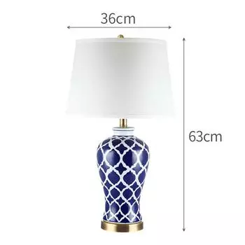 Настольная лампа XULULIGHT синяя керамическая