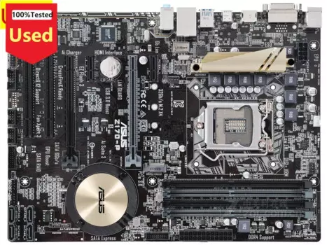 Настольная Материнская плата Asus Z170-P Z170 Socket LGA 1151 i7 i5 i3 DDR4 64G M.2 SATA3 USB3.0 ATX б/у
