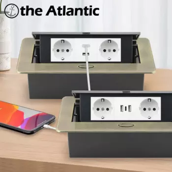 Настольная утопленная розетка с USB-портом типа C