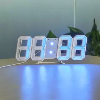 Настольные настенные LED часы с будильником