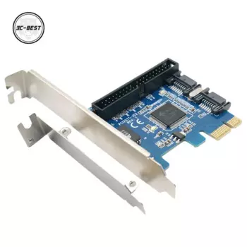 Настольный адаптер PCI-E для SATA2.0 raid-карты PCIe для dual SATA + IDE 40pin с контроллером жесткого диска