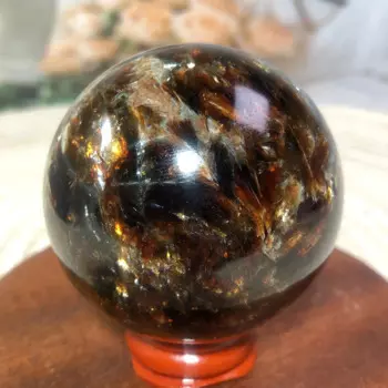 Натуральные кристаллы, Phlogopite сферическая вспышка, высокое качество, лечебный шар, домашние украшения, полированный декор комнаты, энергетический подарок, минеральная руда