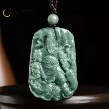 Натуральные товары Jadeite Guan Gong Yi Bo подвеска в виде облака ручная работа роскошный шарм для мужчин и женщин Нефритовое ожерелье ручной работы подарок