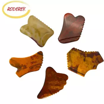 Натуральный массажер для лица Mookaite Jade Gua Sha Board, массажер для похудения и тела