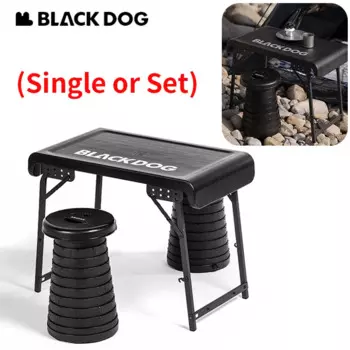 Naturehike-BLACKDOG складной столик для кемпинга, портативный портативный полиэтиленовый стол для путешествий, пикника, барбекю, 73x43 см, уличная мебель, стул, 1 шт., одинарный