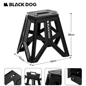 Naturehike BLACKDOG складной стул из полипропилена, стул для отдыха на природе, для кемпинга, путешествий, рыбалки, пляжный стул, устойчивый портативный подшипник, 100 кг, сверхлегкий