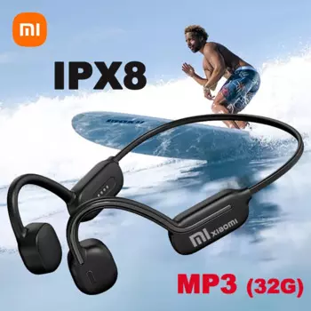 Наушники Xiaomi для плавания с костной проводимостью, IPX8, водонепроницаемые, 32 ГБ, mp3-плеер, беспроводные наушники Bluetooth 5,3, Спортивная Hi-Fi гарнитура